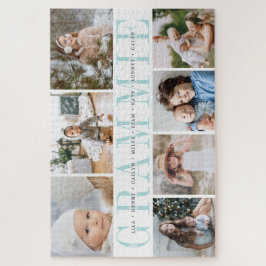 カスタムグラミー7写真孫コラージュ ジグソーパズル