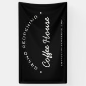 カスタムグランドリオープニングザコーヒーハウス 横断幕 (縦)