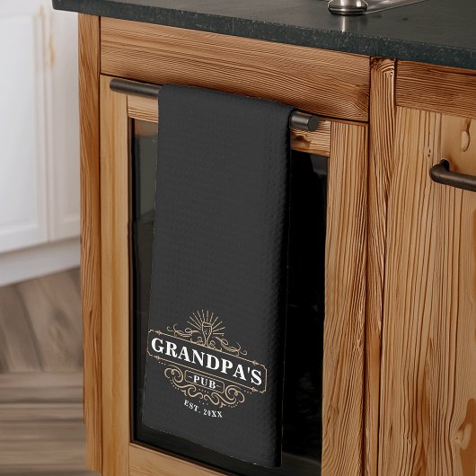 カスタムグランパのパブ・イヤー設立 キッチンタオル