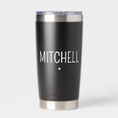 カスタムグランパエスト | おじいちゃんが新しいおじいちゃん 保温保冷タンブラー (背面)