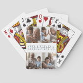 カスタムグランパニックネームフォトコラージュ トランプ (裏面)