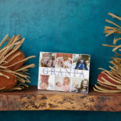 カスタムグランパ&グランドキッズ写真コラージプラーク フォトプラーク (側面)