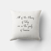 カスタムグランマズガーデンパーソナライズされた誕生日 クッション (裏面)