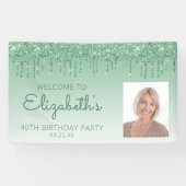 カスタムグリッタードリップ40thバースデーバン 横断幕 (横)