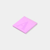カスタムグリッターピンクモノグラムPost-it®ノート ポストイット (アングル)