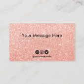 カスタムグリッターフェイクロイヤリティカード 名刺 (裏面)