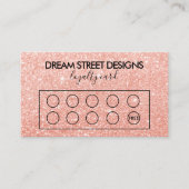 カスタムグリッターフェイクロイヤリティカード 名刺 (正面)