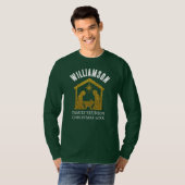 カスタムグリッター出生家族クリスマス Tシャツ (正面フル)