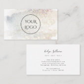 カスタムグリッター水彩のロゴ 名刺 (正面/裏面)