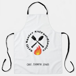 カスタムグリルマスター超並外れたギフトおもしろいセット エプロン