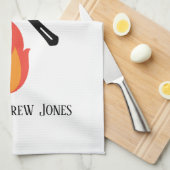 カスタムグリルマスター超並外れたギフトおもしろいセット キッチンタオル (四つ折り)