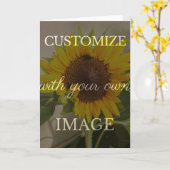 カスタムグリーティングカード カード (黄色い花)