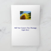 カスタムグリーティングカードSunFlowerテキストはこちら! カード (内部)