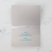 カスタムグリーティングビーチスターフィッシュクリスマスフォールディング カード (内部)