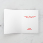 カスタムグリーティングボート信号フラグクリスマスカード シーズンカード (内部)