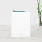 カスタムグリーティング折り畳み写真ホリデーカード シーズンカード (裏面)