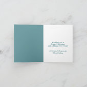 カスタムグリーティング折り畳み写真ホリデーカード シーズンカード (内部)