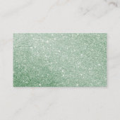 カスタムグリーングリッター名刺 名刺 (裏面)