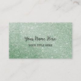 カスタムグリーングリッター名刺 名刺