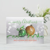 カスタムグリーンシルバー金ゴールドツリーオーナメント シーズンカード (スタンド正面)