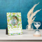 カスタムグリーンスター結婚記念写真贈り物 フォトプラーク (側面)