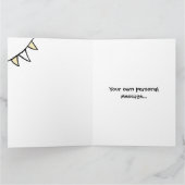 カスタムグリーントラクタカントリー素朴バ結婚ンズ カード (内部)