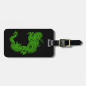 カスタムグリーンドラゴンヘレンシュゲラゲラゲージタグ ラゲッジタグ (正面横)