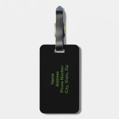 カスタムグリーンドラゴンヘレンシュゲラゲラゲージタグ ラゲッジタグ (裏面縦)