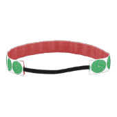 カスタムグリーンバレーボールヘッドバンド アスレチックヘッドバンド (裏面)