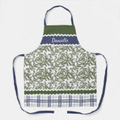 カスタムグリーンパインズブルージュニパーベリー エプロン (正面)