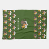 カスタムグリーンビーズキッチンタオル キッチンタオル (横)