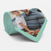 カスタムグリーンファミリーフォト ネクタイ (ロール)