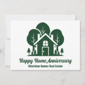 カスタムグリーンフォレストハウス実在エステート会社カード (正面)