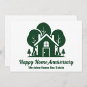 カスタムグリーンフォレストハウス実在エステート会社カード (正面/裏面)