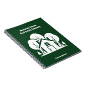 カスタムグリーンフォレストハウス実在エステート会社 ノートブック (右側)