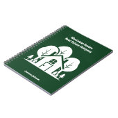 カスタムグリーンフォレストハウス実在エステート会社 ノートブック (左側)