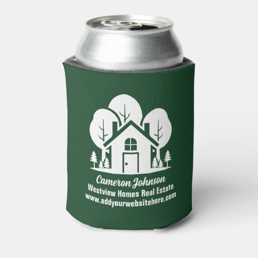 カスタムグリーンフォレストハウス実在エステート会社 缶クーラー (缶裏面)