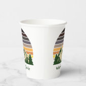 カスタムグリーンフォレストマウンテンパーティー 紙コップ (右)