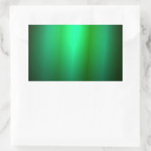 カスタムグリーンブラックカラー空白のトレンディーテンプレート 長方形シール (バッグ)