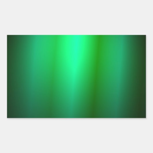 カスタムグリーンブラックカラー空白のトレンディーテンプレート 長方形シール (正面)