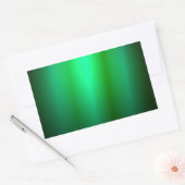 カスタムグリーンブラックカラー空白のトレンディーテンプレート 長方形シール (封筒)