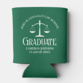 カスタムグリーンホワイトロースクール卒業党 缶クーラー (裏面)
