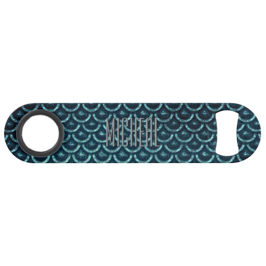 カスタムグリーンメタル速はかりで測度ボトルオープナー スピード栓抜き (裏面横)