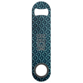 カスタムグリーンメタル速はかりで測度ボトルオープナー スピード栓抜き (裏面)