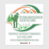 カスタムグリーンローン気にビニル シール (シート)