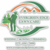 カスタムグリーンローン気にビニル シール (正面)