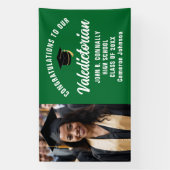 カスタムグリーン大学写真卒業会 横断幕 (縦)