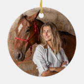 カスタムグリーン獣医学校卒業祝い セラミックオーナメント (裏面)