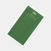 カスタムグリーン金ゴールド紙ナプキンス (コーナー)