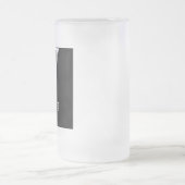 カスタムグルーパーソナライズされたムスマンまたは花婿介添人ギフト フロストグラスビールジョッキ (中央)